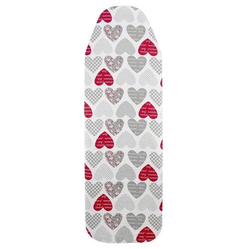 Red hearts ironing board cover - red,