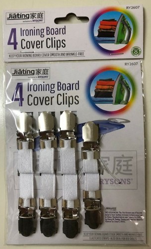 Ironing board cover clips - board,